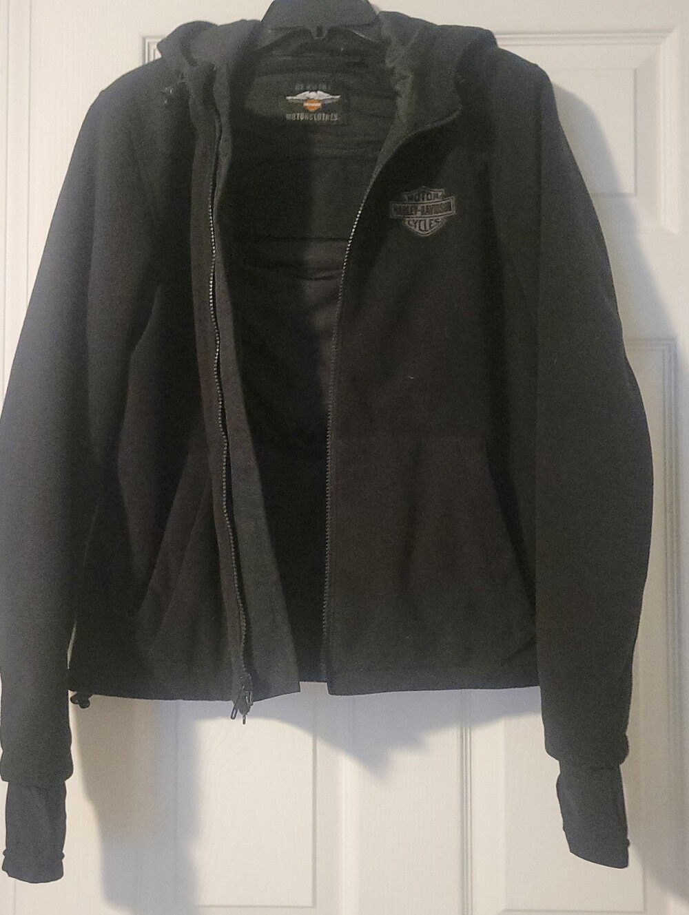 Harley-Davidson Black Zip-Up Hoodie Sweater